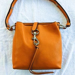 Authentic Rebecca Minkoff (Small Megan) NEW Leather Honey Brown HS19EDXM36 NWOT